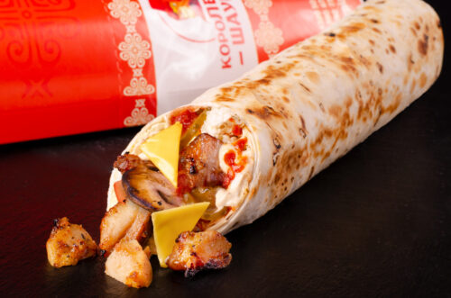 Шаурма з куркою, сиром та грибами XL у Харкові