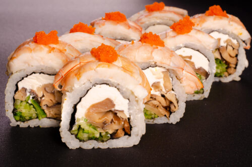 Рол Філадельфія з тигровою креветкою та шиїтаке у Харкові