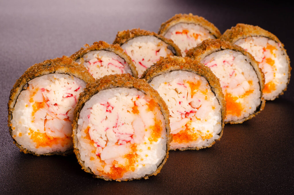 Рол Темпура з тигровою креветкою та крабом у Харкові