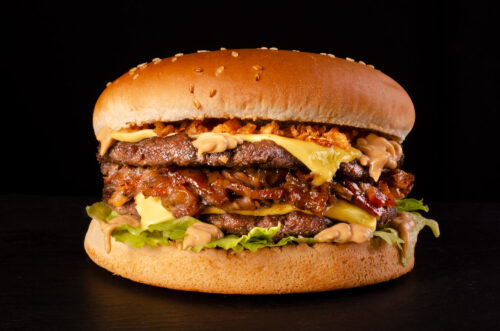 Даблбургер з беконовим джемом у Харкові